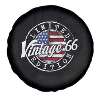 Funny 60th Birthday Spare Tire Cover Vintage 1966 Stamp 60 Years Old American Flag