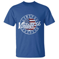 Funny 60th Birthday T Shirt Vintage 1966 Stamp 60 Years Old American Flag