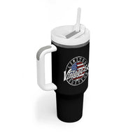 Funny 60th Birthday Tumbler With Handle Vintage 1966 Stamp 60 Years Old American Flag