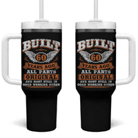 Funny 60th Birthday Tumbler With Handle Built 60 Years Ago All Parts Original And Most Still In Good Working Order