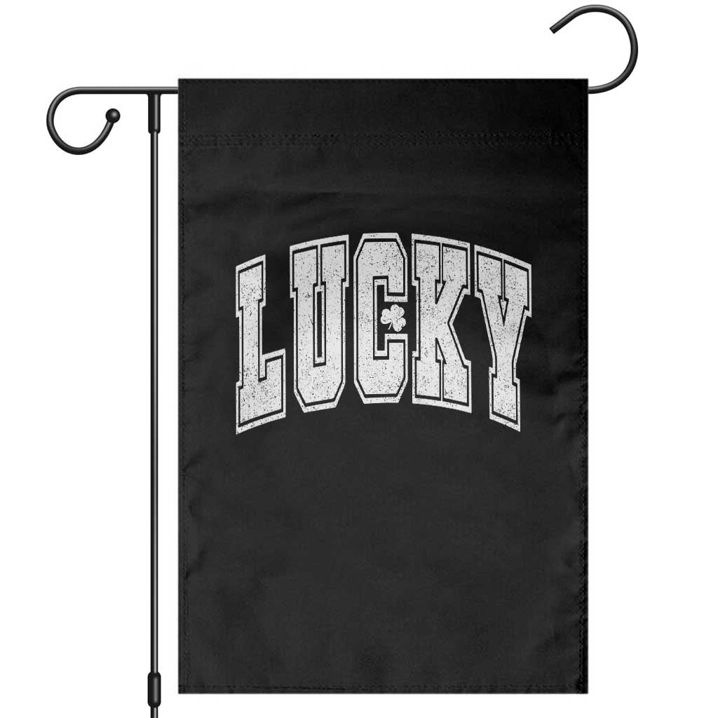 Vintage Lucky Shamrock Clover St Patricks Day Garden Flag