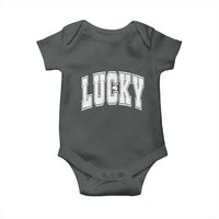 Vintage Lucky Shamrock Clover St Patricks Day Baby Onesie