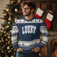 Vintage Lucky Shamrock Clover St Patricks Day Ugly Christmas Sweater