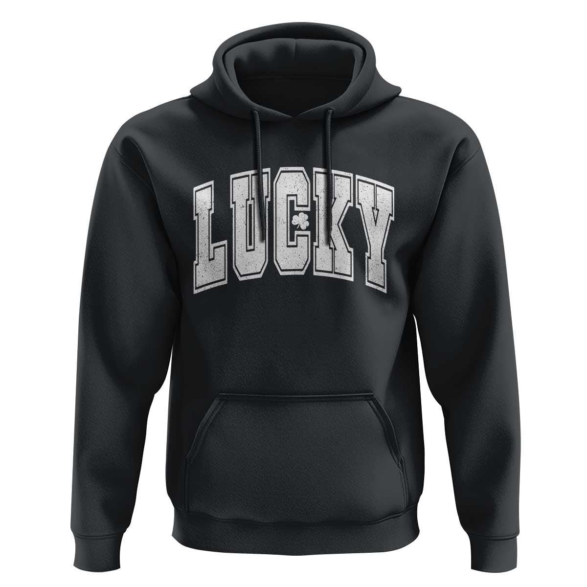 Vintage Lucky Shamrock Clover St Patricks Day Hoodie