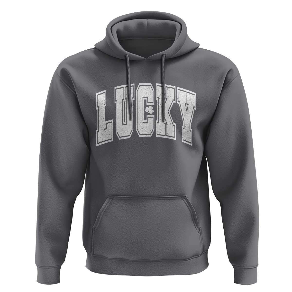 Vintage Lucky Shamrock Clover St Patricks Day Hoodie