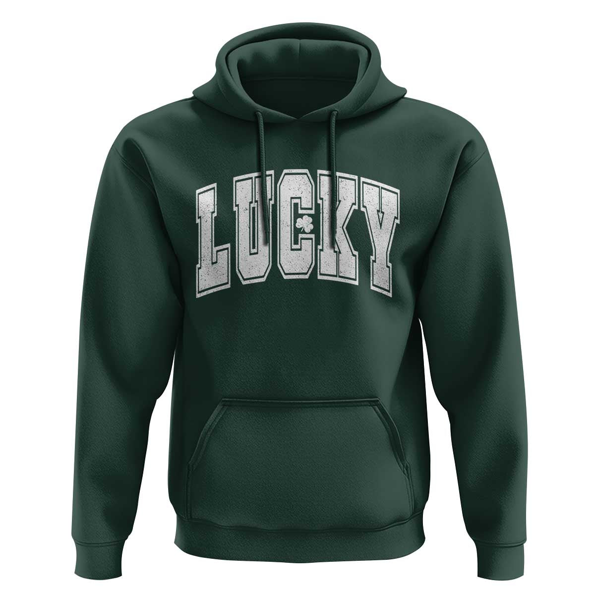 Vintage Lucky Shamrock Clover St Patricks Day Hoodie