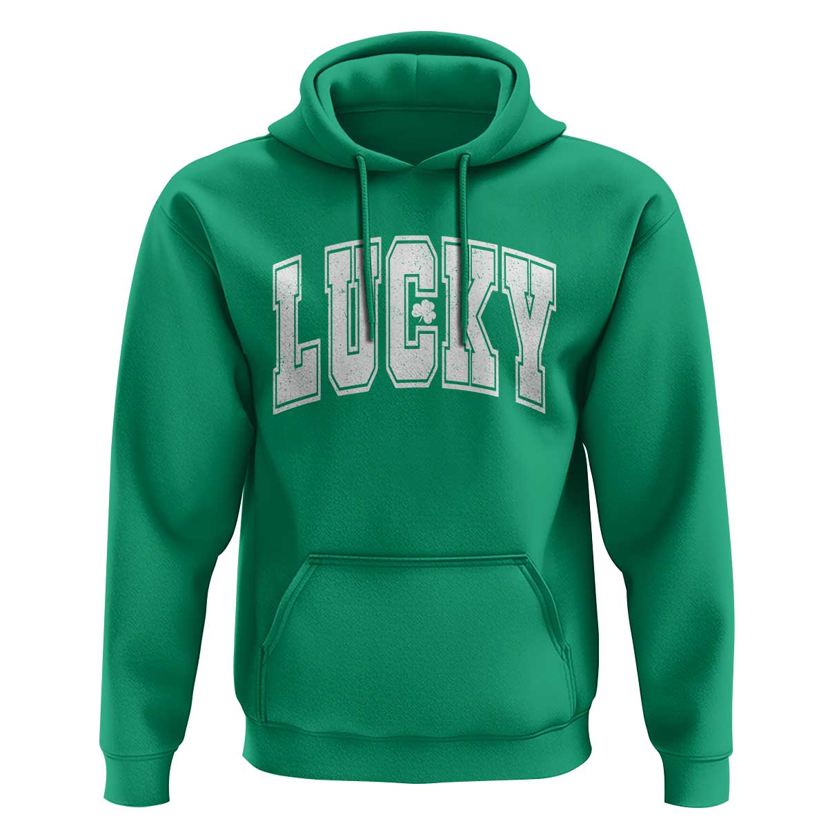 Vintage Lucky Shamrock Clover St Patricks Day Hoodie