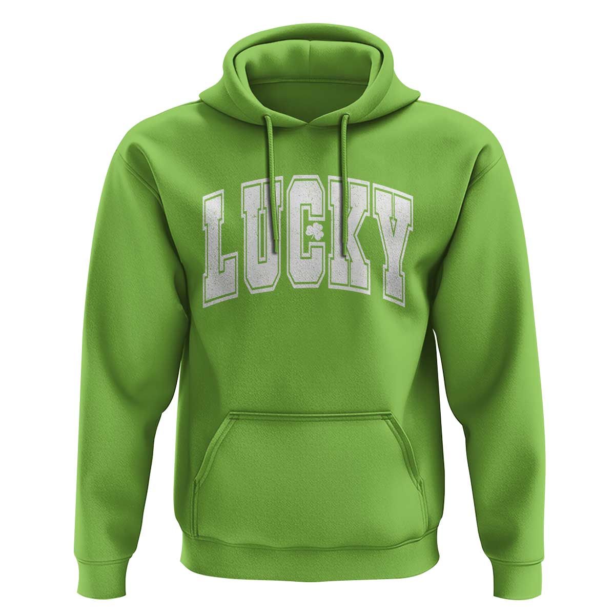 Vintage Lucky Shamrock Clover St Patricks Day Hoodie