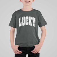 Vintage Lucky Shamrock Clover St Patricks Day T Shirt For Kid