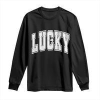 Vintage Lucky Shamrock Clover St Patricks Day Long Sleeve Shirt