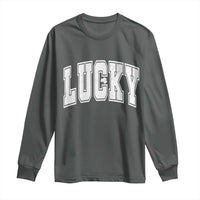 Vintage Lucky Shamrock Clover St Patricks Day Long Sleeve Shirt