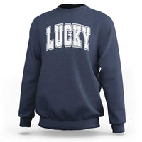 Vintage Lucky Shamrock Clover St Patricks Day Sweatshirt