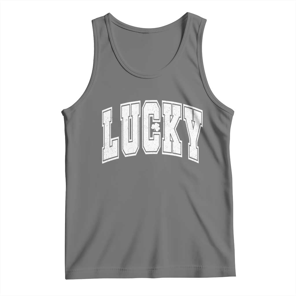 Vintage Lucky Shamrock Clover St Patricks Day Tank Top