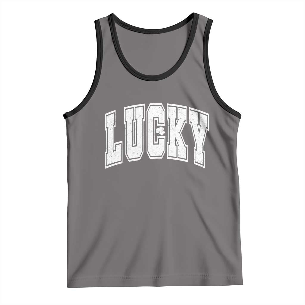 Vintage Lucky Shamrock Clover St Patricks Day Tank Top