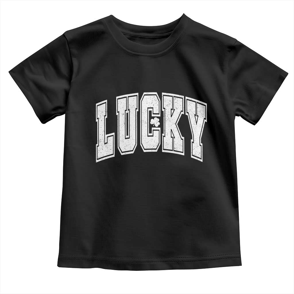 Vintage Lucky Shamrock Clover St Patricks Day Toddler T Shirt
