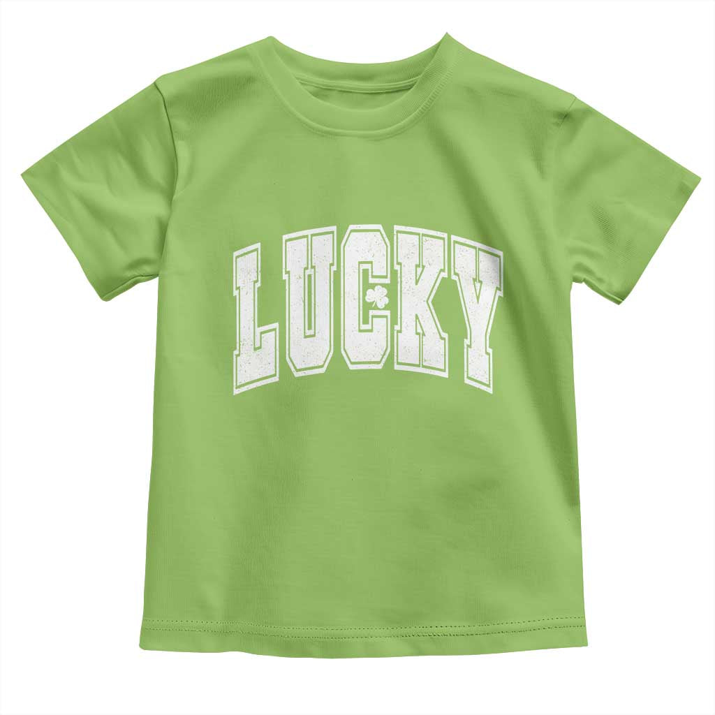 Vintage Lucky Shamrock Clover St Patricks Day Toddler T Shirt