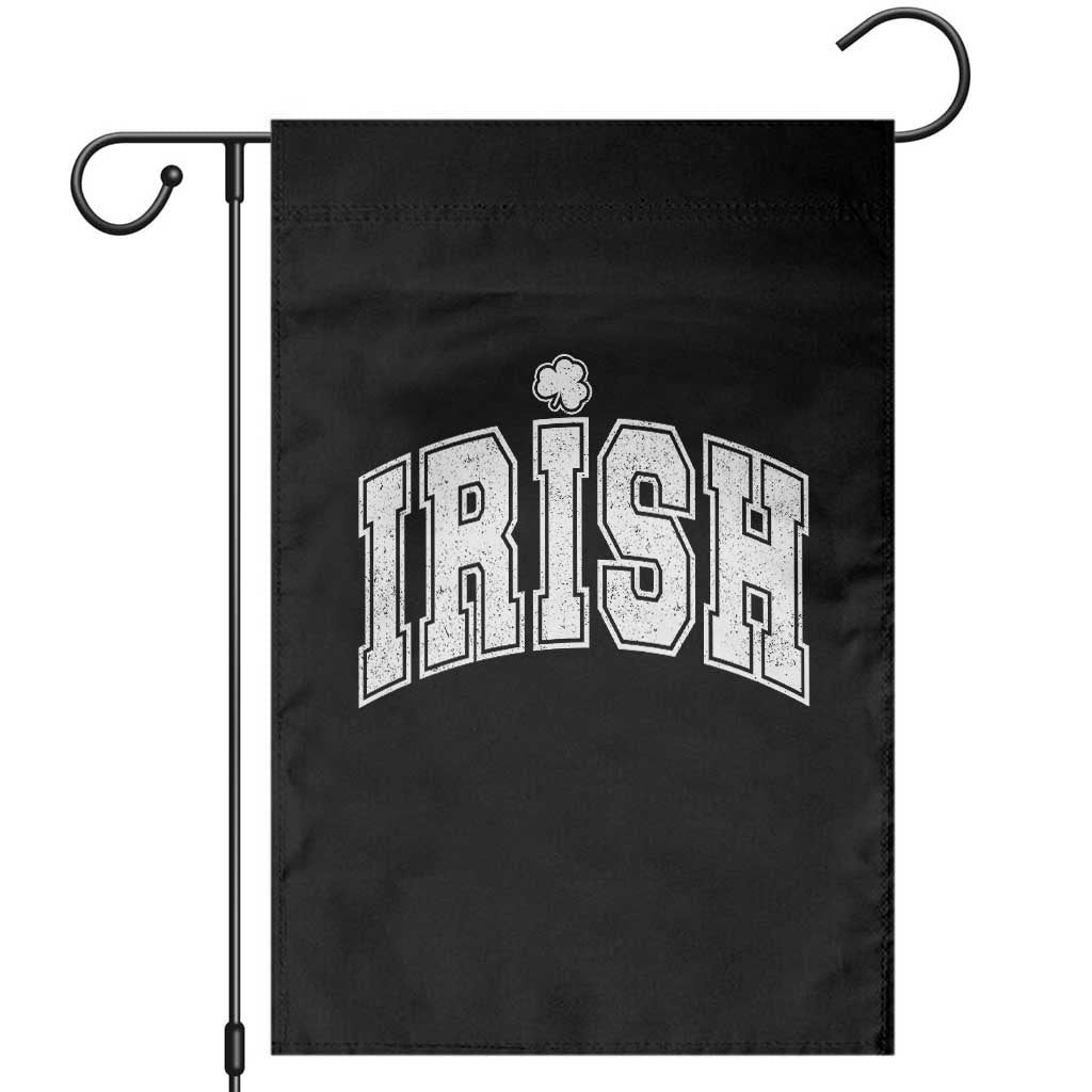 Funny Irish St Patricks Day Distressed Shamrock Ireland Pride Garden Flag