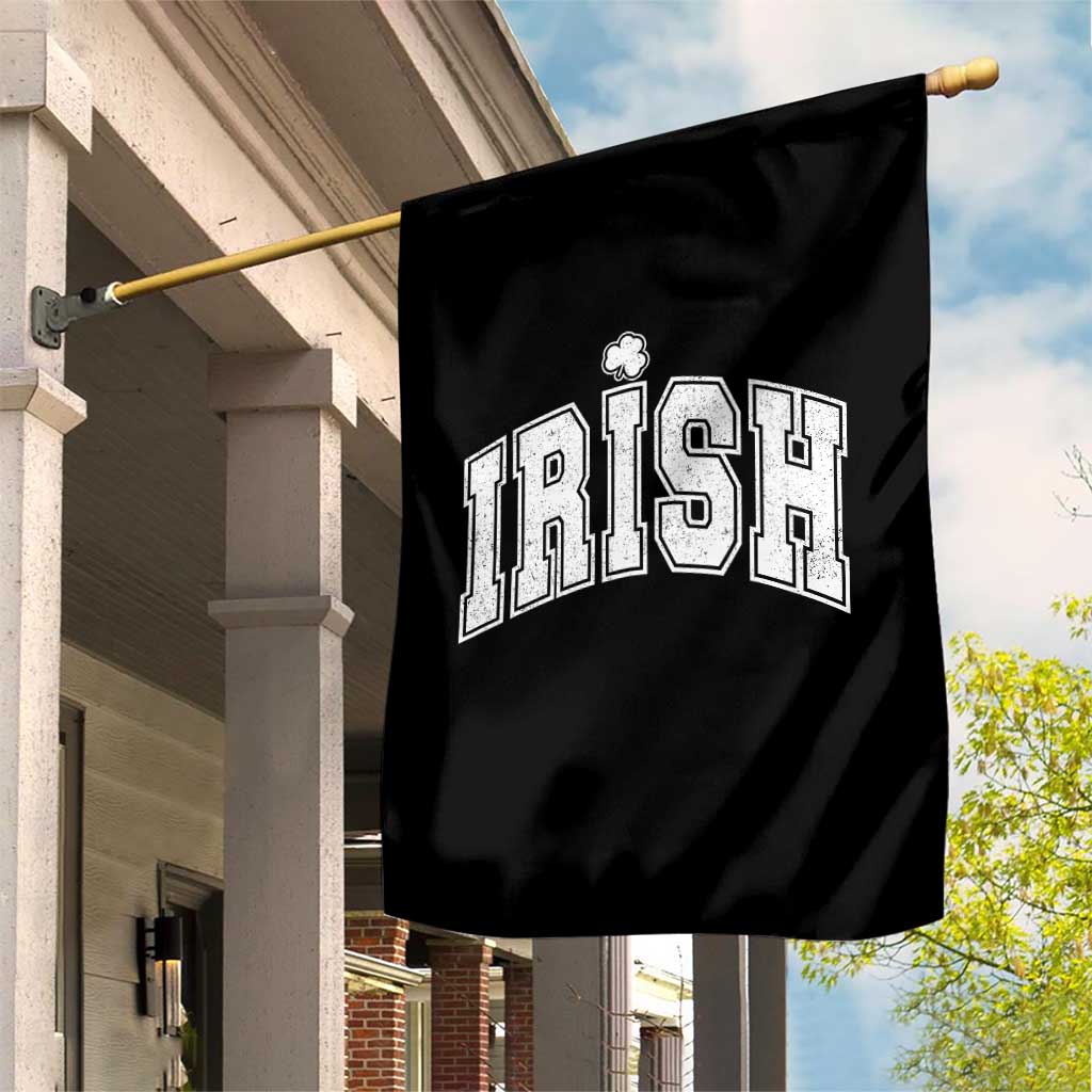 Funny Irish St Patricks Day Distressed Shamrock Ireland Pride Garden Flag