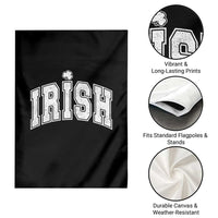 Funny Irish St Patricks Day Distressed Shamrock Ireland Pride Garden Flag