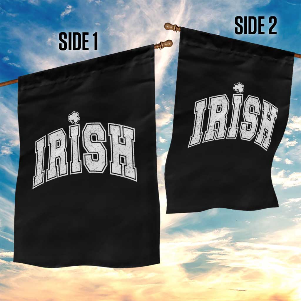 Funny Irish St Patricks Day Distressed Shamrock Ireland Pride Garden Flag
