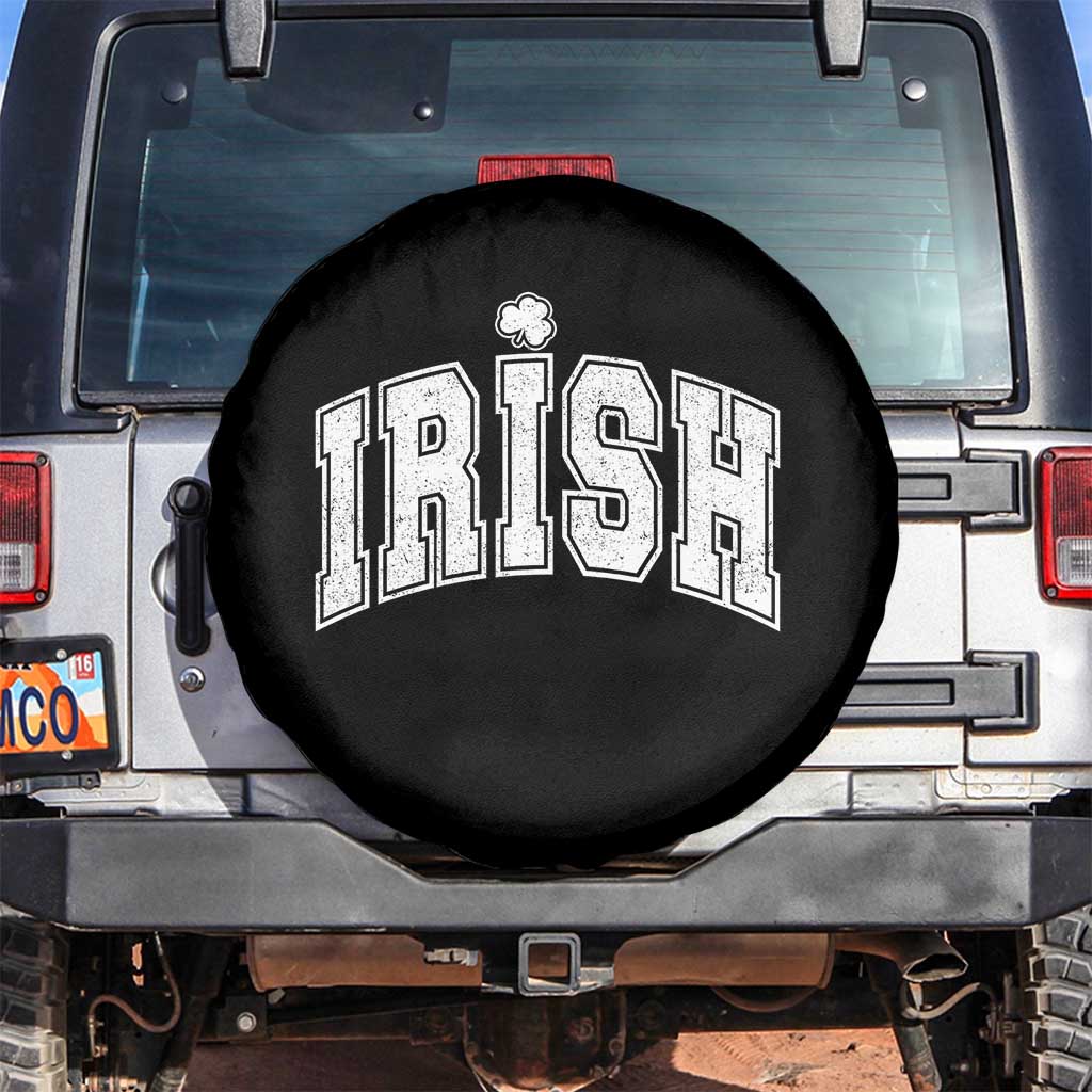 Funny Irish St Patricks Day Distressed Shamrock Ireland Pride Spare Tire Cover