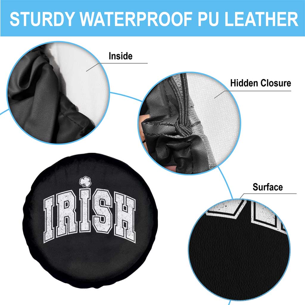 Funny Irish St Patricks Day Distressed Shamrock Ireland Pride Spare Tire Cover