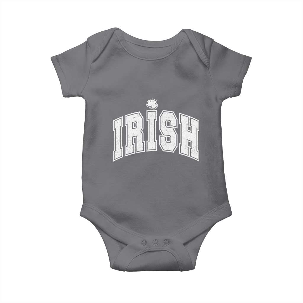 Funny Irish St Patricks Day Distressed Shamrock Ireland Pride Baby Onesie