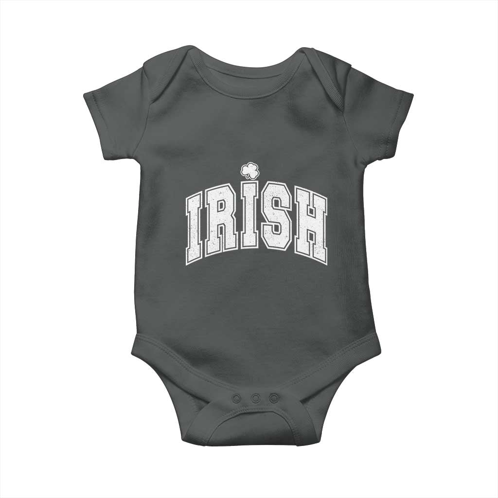 Funny Irish St Patricks Day Distressed Shamrock Ireland Pride Baby Onesie