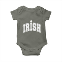 Funny Irish St Patricks Day Distressed Shamrock Ireland Pride Baby Onesie