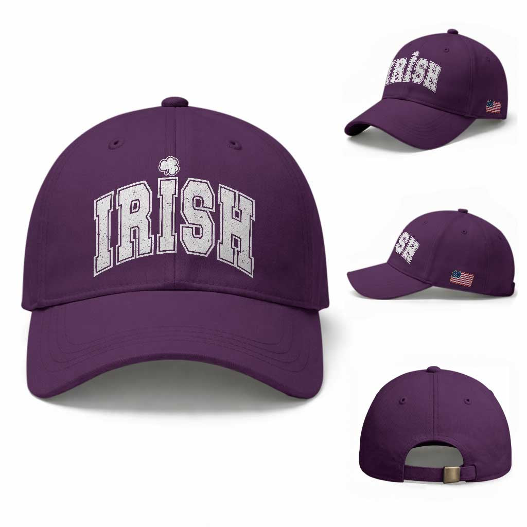 Funny Irish St Patricks Day Distressed Shamrock Ireland Pride Baseball Cap