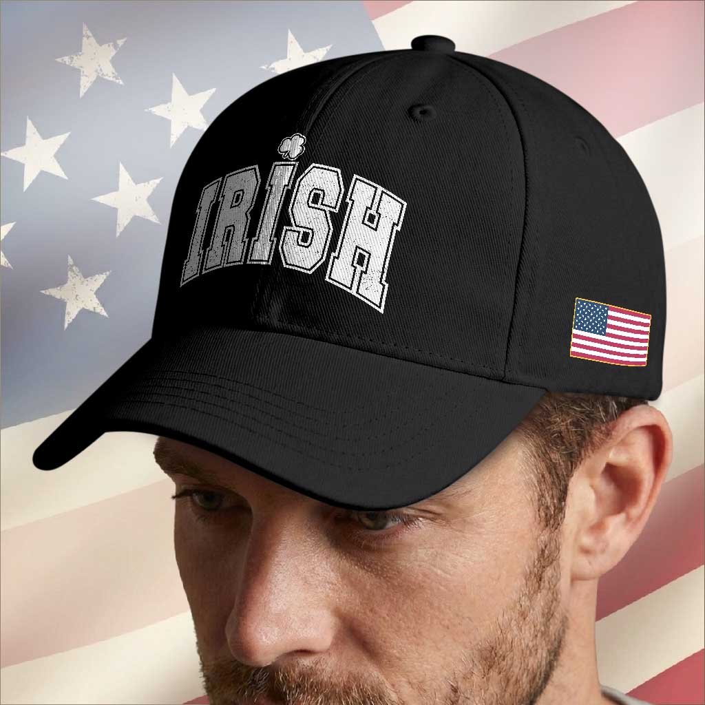 Funny Irish St Patricks Day Distressed Shamrock Ireland Pride Baseball Cap