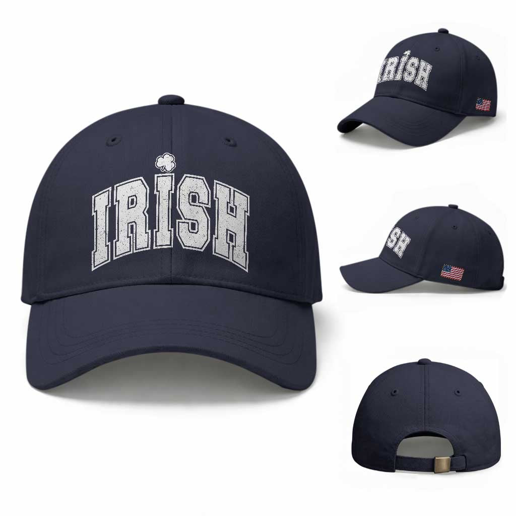 Funny Irish St Patricks Day Distressed Shamrock Ireland Pride Baseball Cap