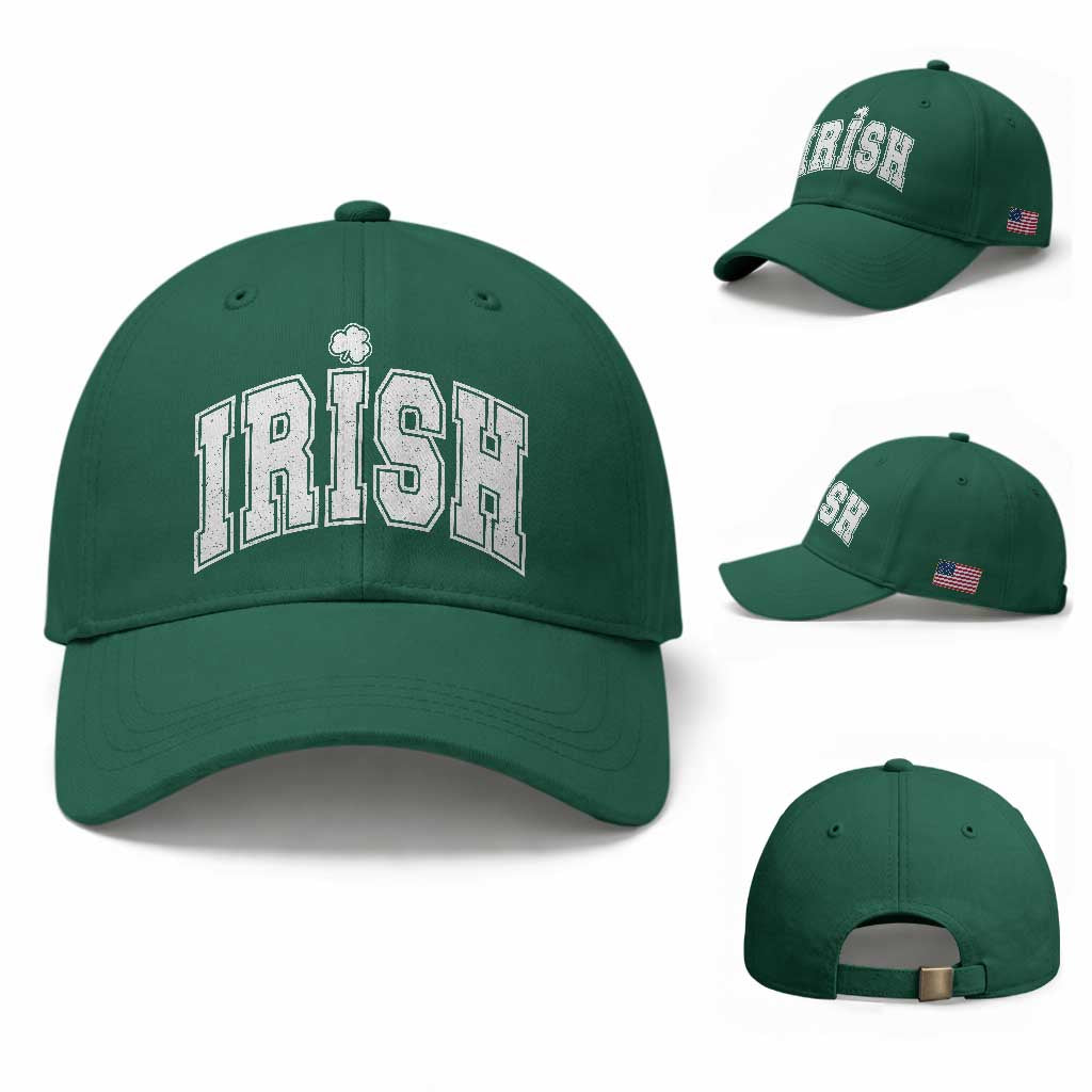 Funny Irish St Patricks Day Distressed Shamrock Ireland Pride Baseball Cap