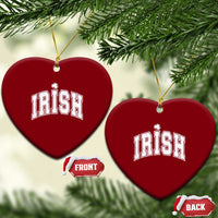 Funny Irish St Patricks Day Distressed Shamrock Ireland Pride Ceramic Ornament