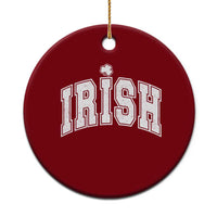 Funny Irish St Patricks Day Distressed Shamrock Ireland Pride Ceramic Ornament