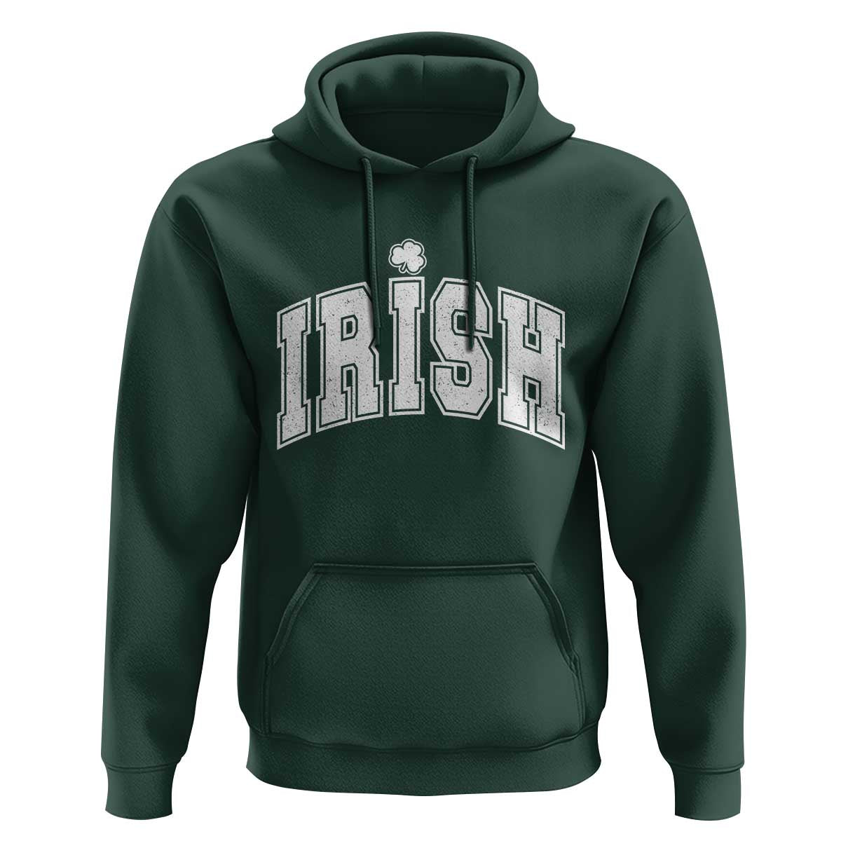 Funny Irish St Patricks Day Distressed Shamrock Ireland Pride Hoodie