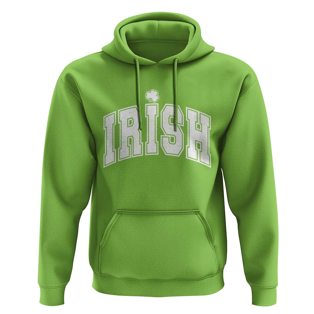 Funny Irish St Patricks Day Distressed Shamrock Ireland Pride Hoodie