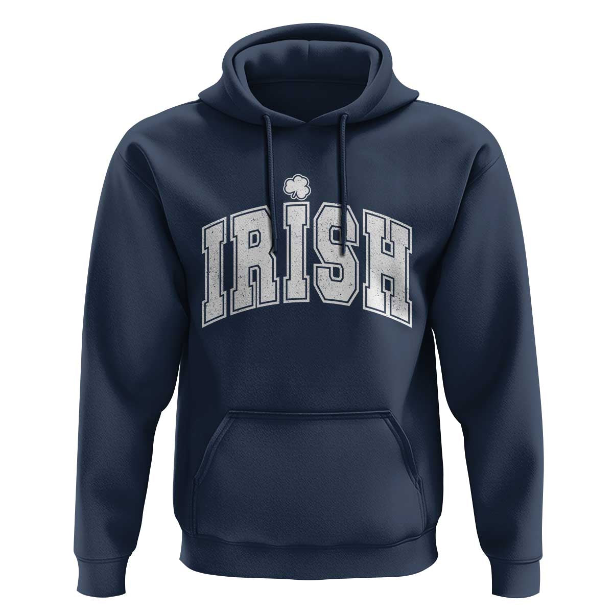 Funny Irish St Patricks Day Distressed Shamrock Ireland Pride Hoodie