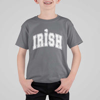 Funny Irish St Patricks Day Distressed Shamrock Ireland Pride T Shirt For Kid