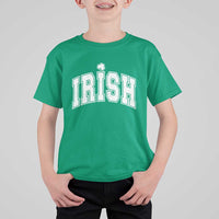 Funny Irish St Patricks Day Distressed Shamrock Ireland Pride T Shirt For Kid