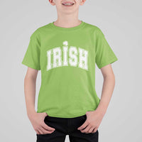 Funny Irish St Patricks Day Distressed Shamrock Ireland Pride T Shirt For Kid