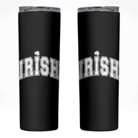 Funny Irish St Patricks Day Distressed Shamrock Ireland Pride Skinny Tumbler
