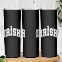 Funny Irish St Patricks Day Distressed Shamrock Ireland Pride Skinny Tumbler