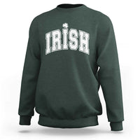 Funny Irish St Patricks Day Distressed Shamrock Ireland Pride Sweatshirt