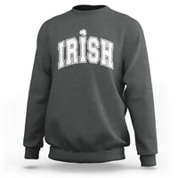 Funny Irish St Patricks Day Distressed Shamrock Ireland Pride Sweatshirt
