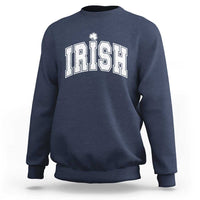 Funny Irish St Patricks Day Distressed Shamrock Ireland Pride Sweatshirt