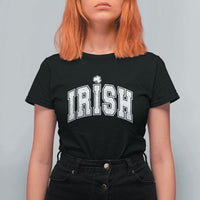 Funny Irish St Patricks Day Distressed Shamrock Ireland Pride T Shirt For Women