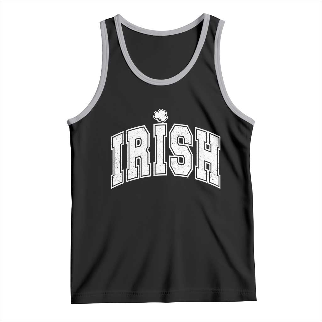 Funny Irish St Patricks Day Distressed Shamrock Ireland Pride Tank Top