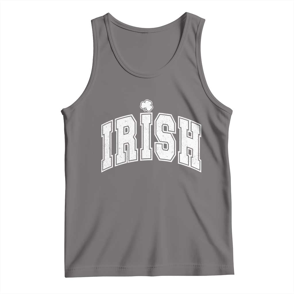 Funny Irish St Patricks Day Distressed Shamrock Ireland Pride Tank Top