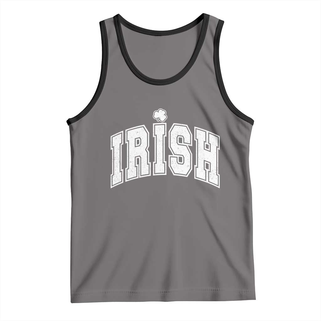 Funny Irish St Patricks Day Distressed Shamrock Ireland Pride Tank Top